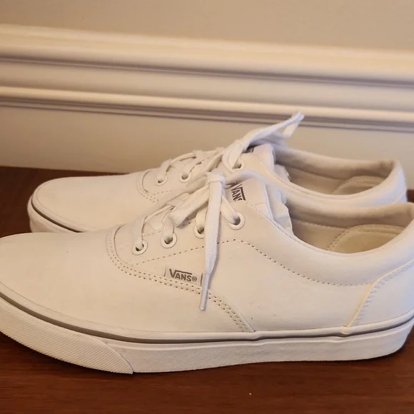 Vans Doheny Shoes White Sneakers Women's 9.5 Off The Wall Classic Canvas - Picture 2 of 11